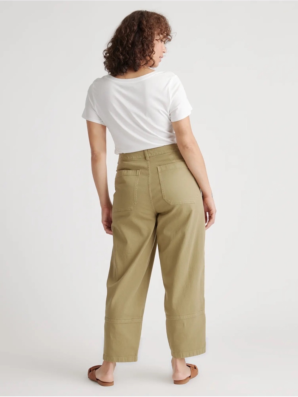 Quince Barrel Jeans Size 8 Organic Cotton Stretch Twill Utility Quiet Luxury - Picture 5 of 11